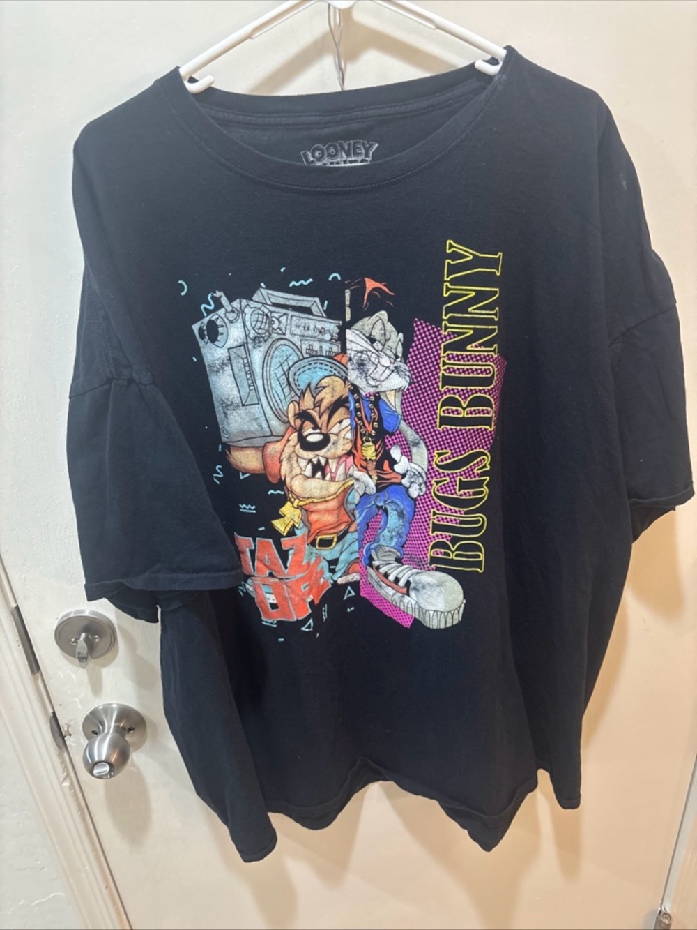 Looney Tunes Bugs Bunny Black Graphic Tee 5XL